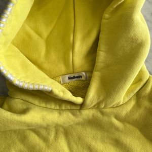 Adorable Madhappy Sweatshirt Hoodie x Snapchat Bright Yellow Small
